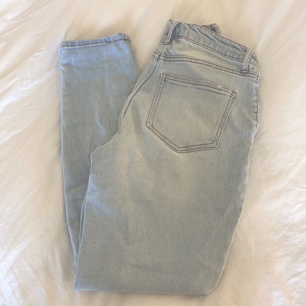 RSQ light-wash high waisted mom jeans